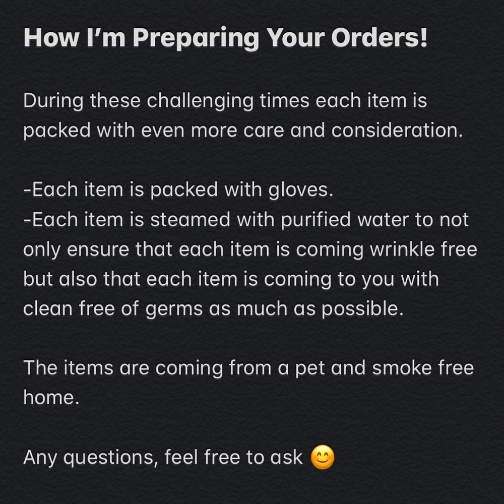 Preparation of orders
